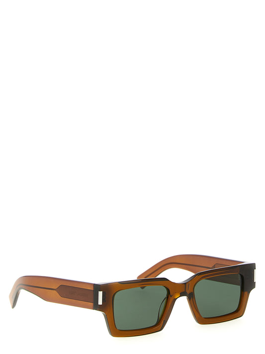 Saint Laurent SL 572 Sunglasses — Brown Square Frame