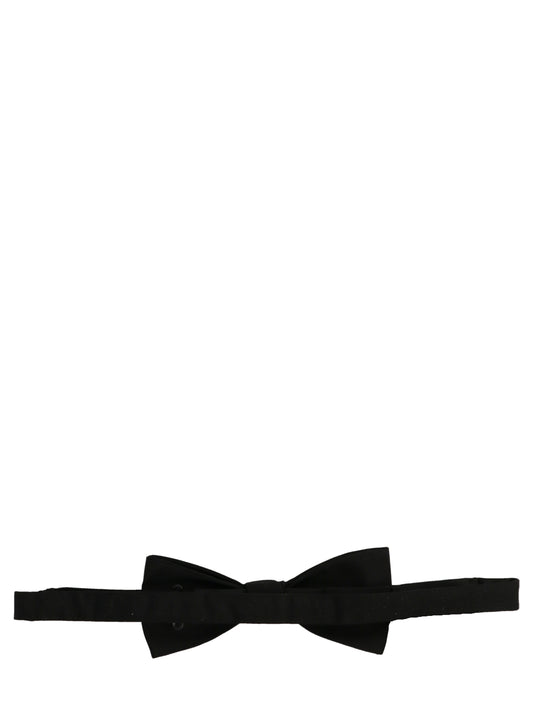 Saint Laurent Yves Silk Bow Tie — Black, Men's Formal
