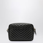 Sac photo en cuir matelassé noir Lou de Saint Laurent