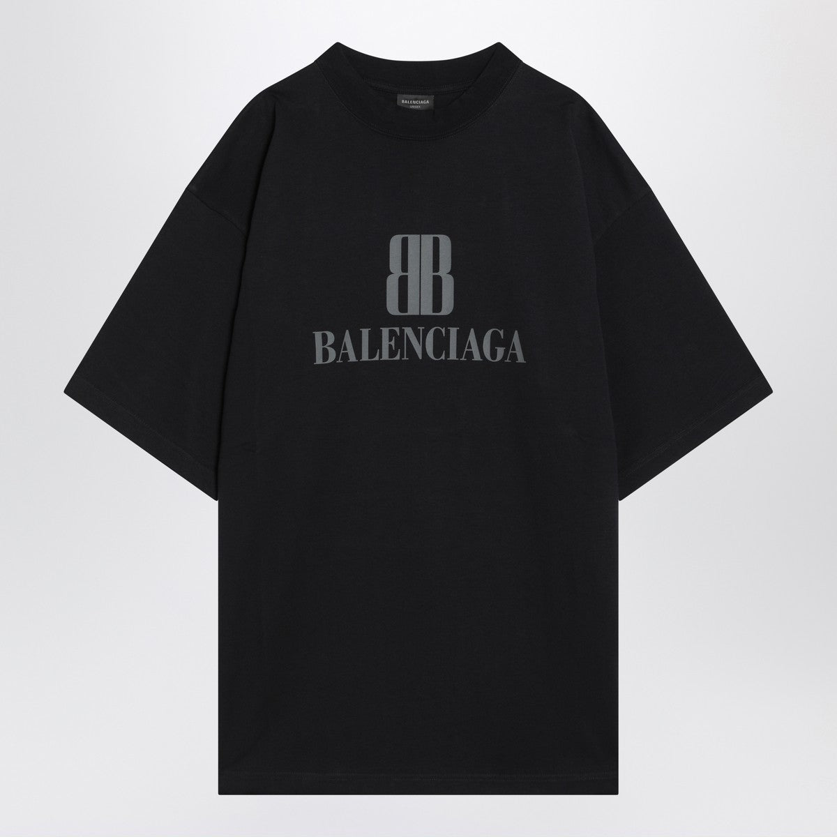 Balenciaga Faded black Nano BB Medium Fit T-shirt