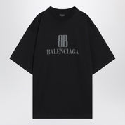 Balenciaga Faded black Nano BB Medium Fit T-shirt