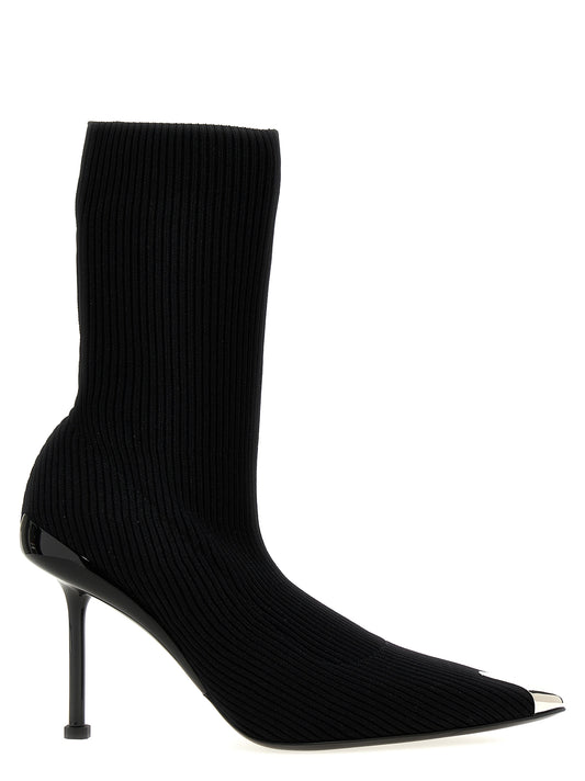 Alexander McQueen Slash Ankle Boots — 9cm Heel