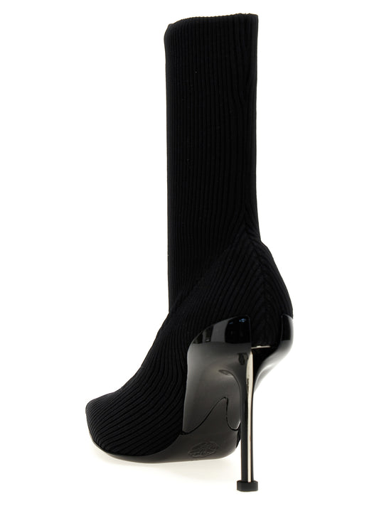 Alexander McQueen Slash Ankle Boots — 9cm Heel