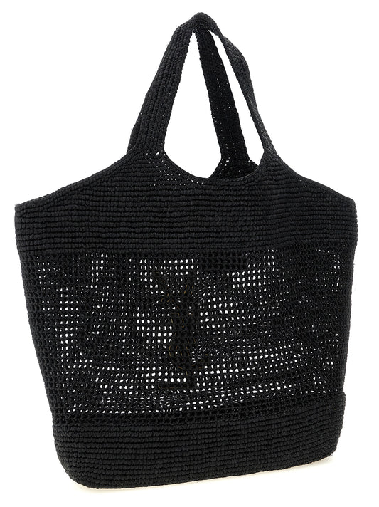 Saint Laurent Icare Shopper Bag — Raffia & Leather