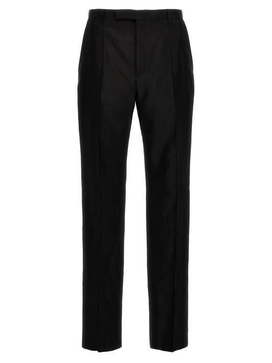 Saint Laurent Faille Pants — Black Trousers for Men