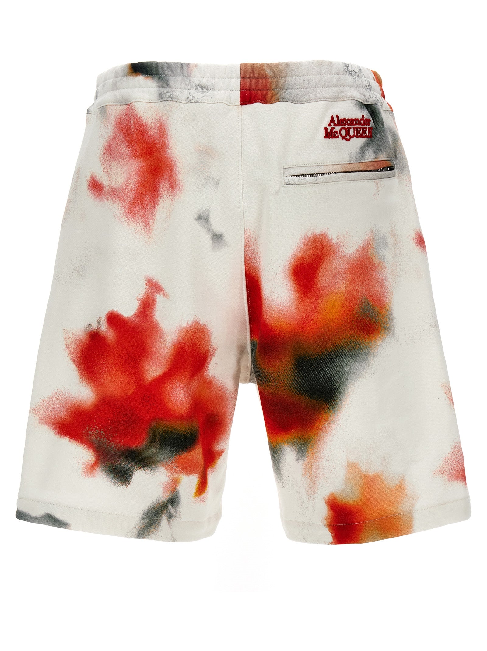 Mcqueen Obscured Flower Bermuda Shorts