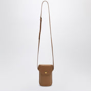Mini sac en cuir marron Saint Laurent