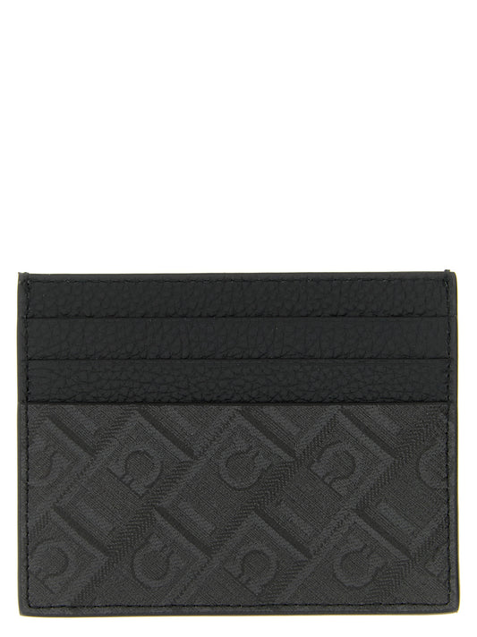 Ferragamo Monogram Card Holder — Small Leather Goods