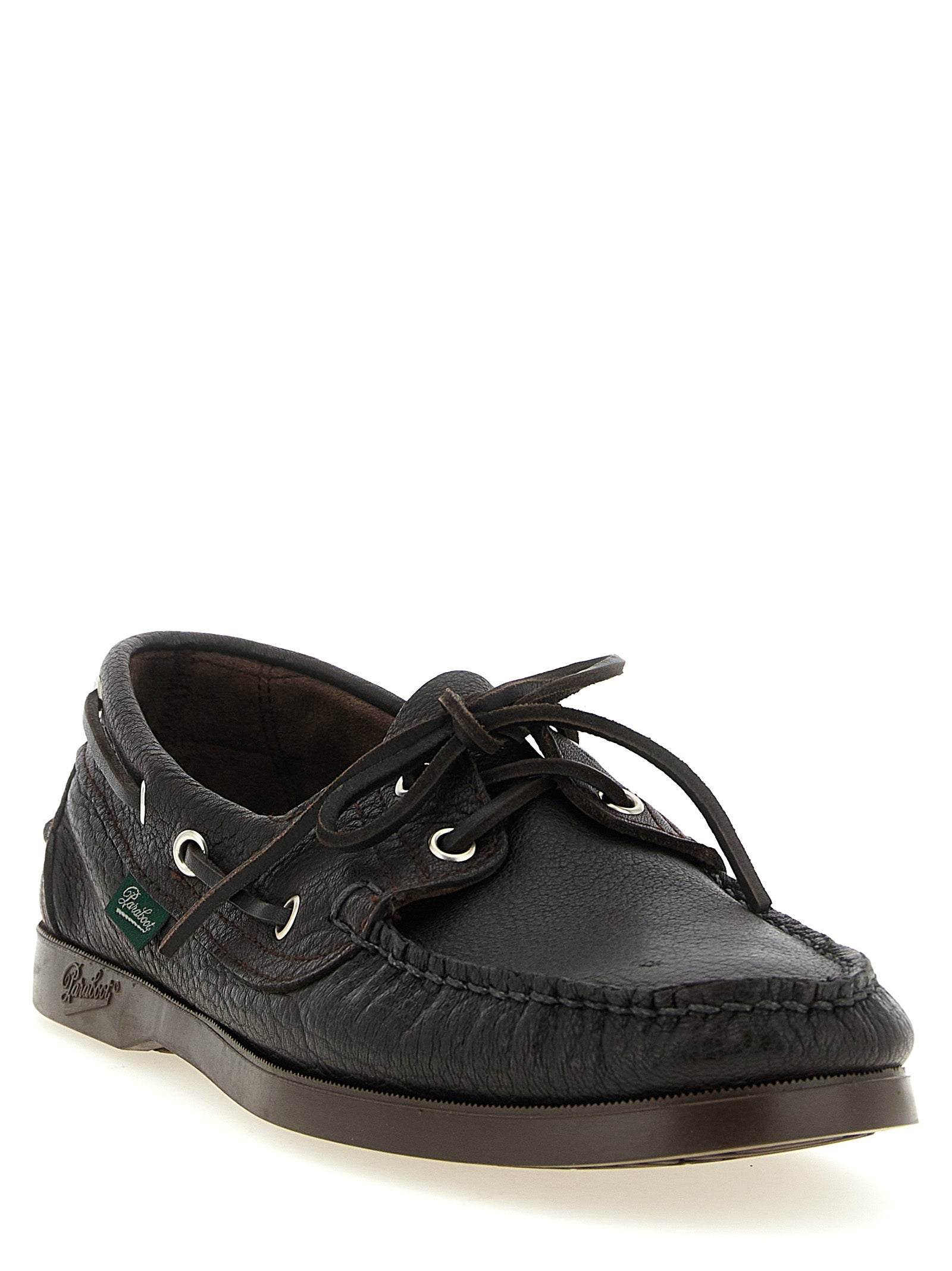 Paraboot Barth Boat Shoe — Brown Moccasins for Men