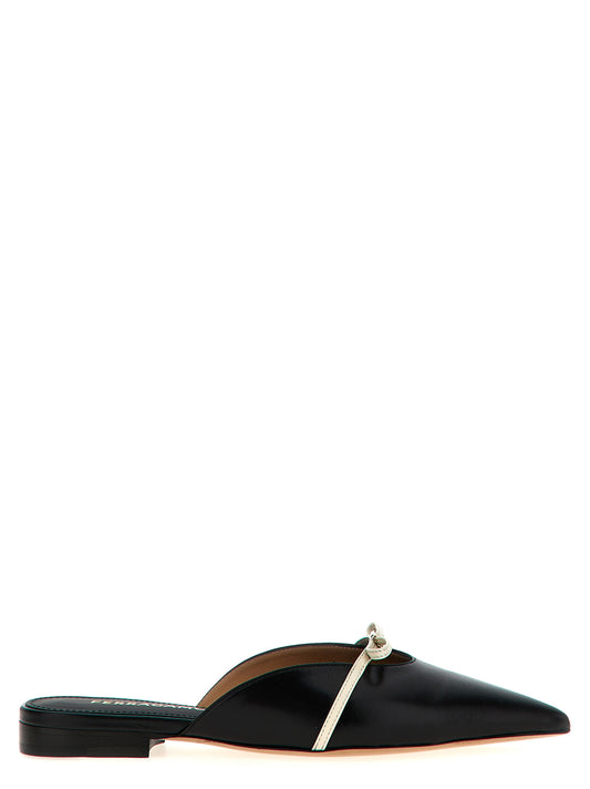 Ferragamo Giulye Mules — Black Flat Shoes for Women
