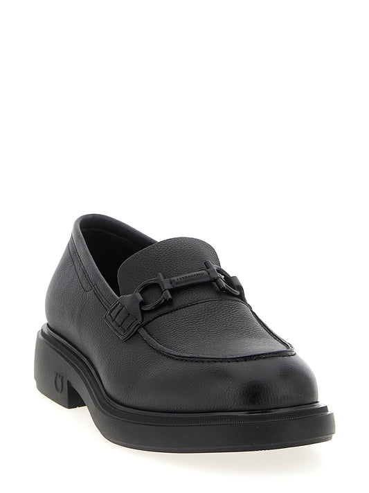 Ferragamo Arden Loafers - Men's Black Moccasins