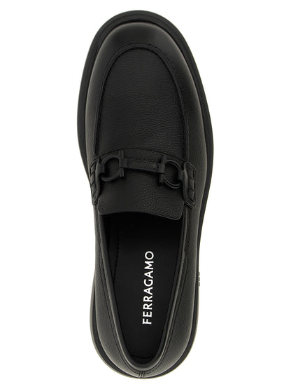 Ferragamo Arden Loafers - Men's Black Moccasins