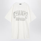 Balenciaga T-shirt over Champs-Elysées in white cotton