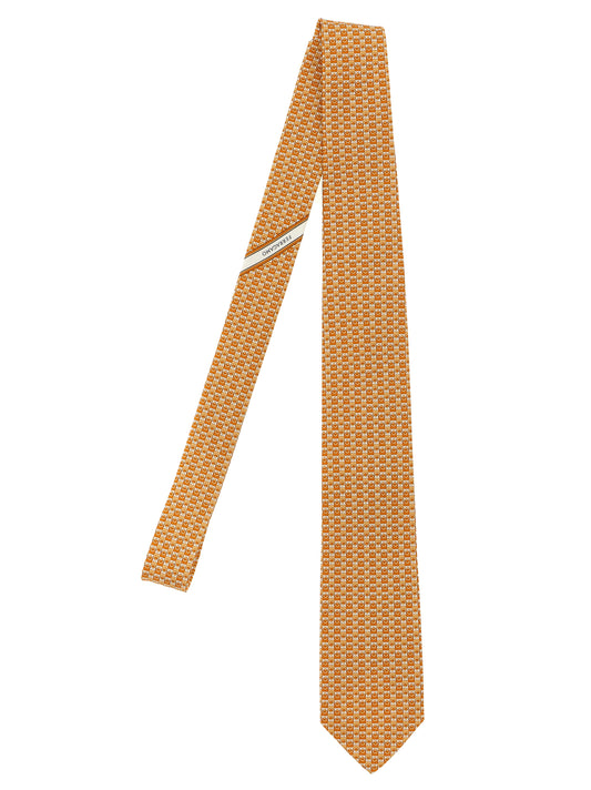 Ferragamo Gancini Print Tie — Silk Men's Tie