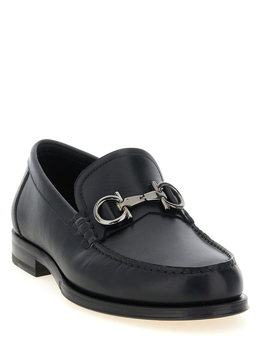 Ferragamo Teatro Loafers — Men’s Moccasins, Black