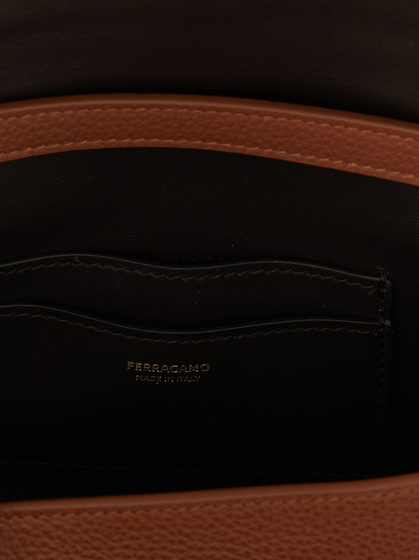 Ferragamo Double Gancini Mini Crossbody Bag — Brown, €990