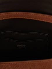 Ferragamo Double Gancini Mini Crossbody Bag — Brown, €990