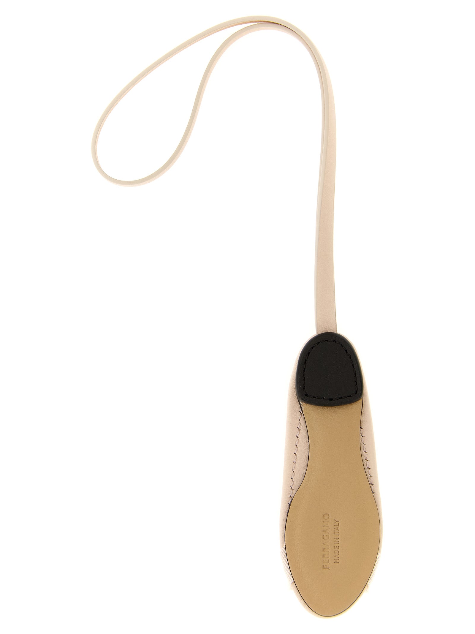 Ferragamo Varina Charm — Leather Ballerina Charm, Pink