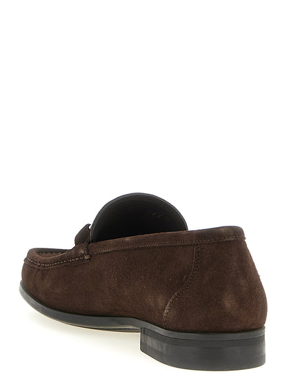 Ferragamo Grandioso 2 Moccasins for Men — Suede Loafers