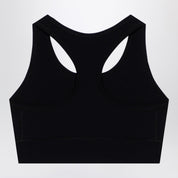 Balenciaga Black Activewear sleeveless top in matt nylon blend