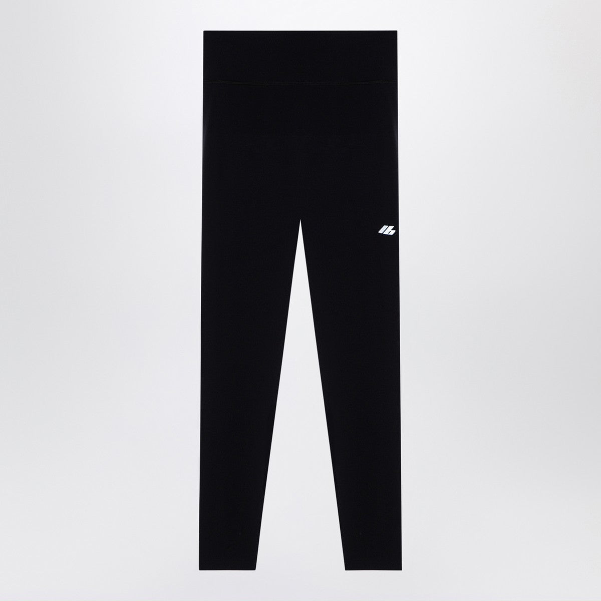 Balenciaga black activewear leggings in matt nylon blend