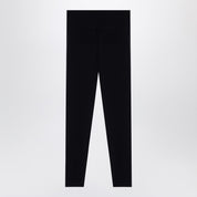 Balenciaga black activewear leggings in matt nylon blend