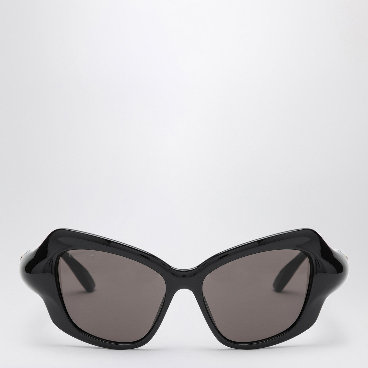 Lunettes de soleil noires Balenciaga Runner Cat