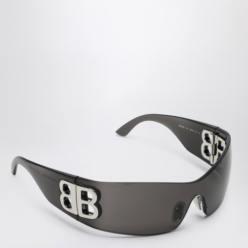 Lunettes de soleil noires Balenciaga Bossy Mask