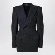 Balenciaga Grey double-breasted cashmere jacket