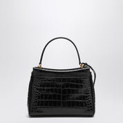 Balenciaga Small Rodeo bag in black crocodile-effect leather