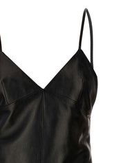 Saint Laurent Leather Slip Dress
