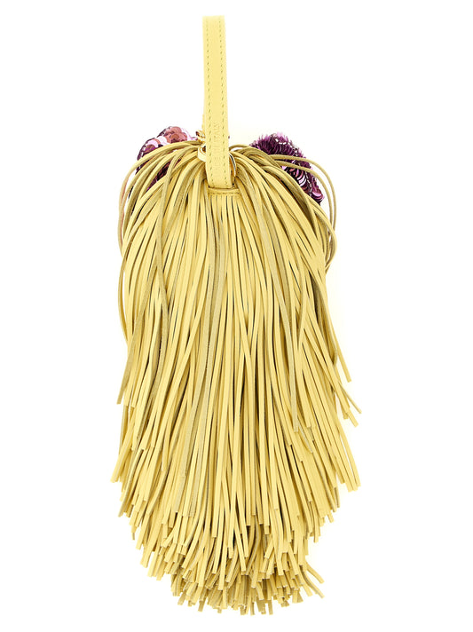 Fendi Bag Bugs Charm - Nappa Fringe Charm, Yellow