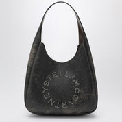 Stella McCartney Large Hobo bag in vegan leather with aged effect