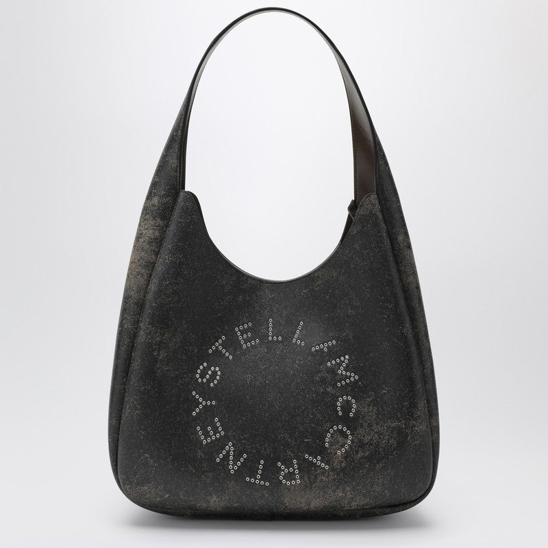 Stella McCartney Large Hobo bag in vegan leather with aged effect