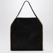 Sac pliable Falabella noir Stella McCartney en daim hirsute