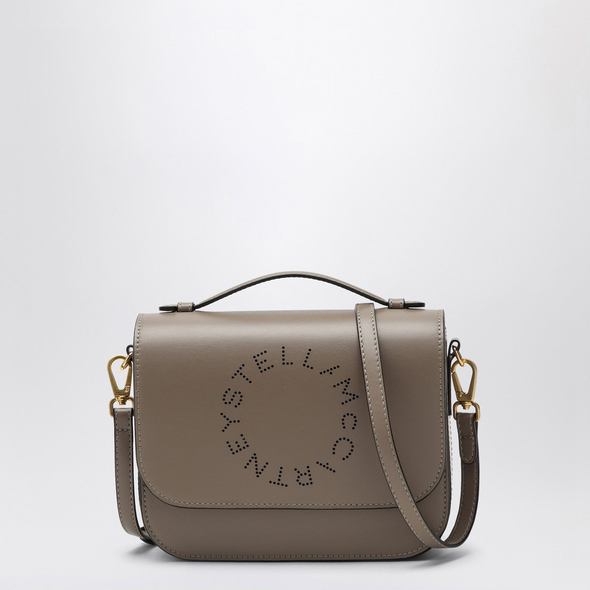 Stella McCartney Shoulder bag in eco-leather with moss logo