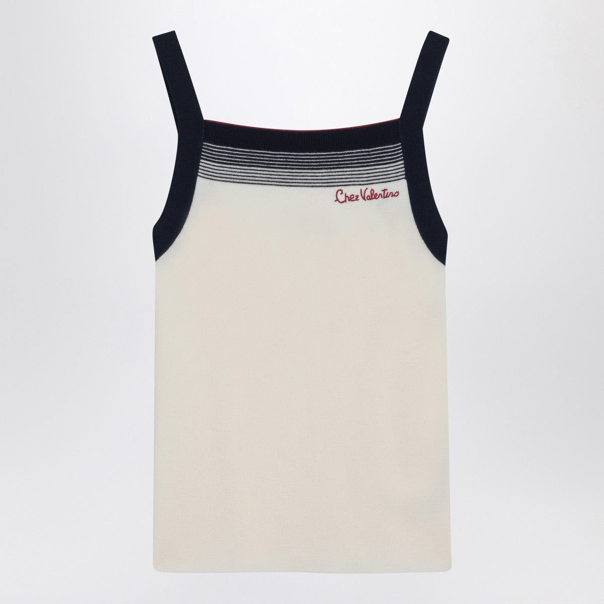 Top Valentino avec broderie Chez Valentino en laine