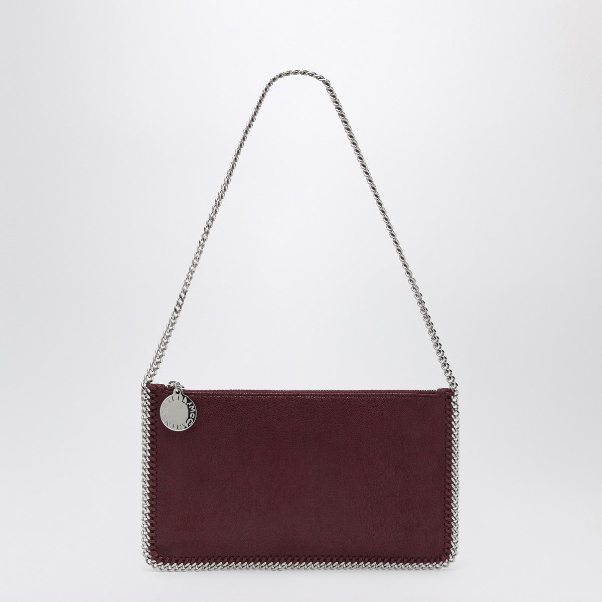 Stella McCartney Falabella Plum coloured clutch shoulder bag