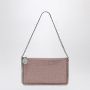 Stella McCartney Falabella Pink Clutch Shoulder Bag with Rhinestones