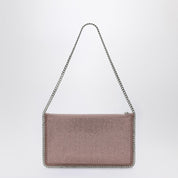 Stella McCartney Falabella Pink Clutch Shoulder Bag with Rhinestones
