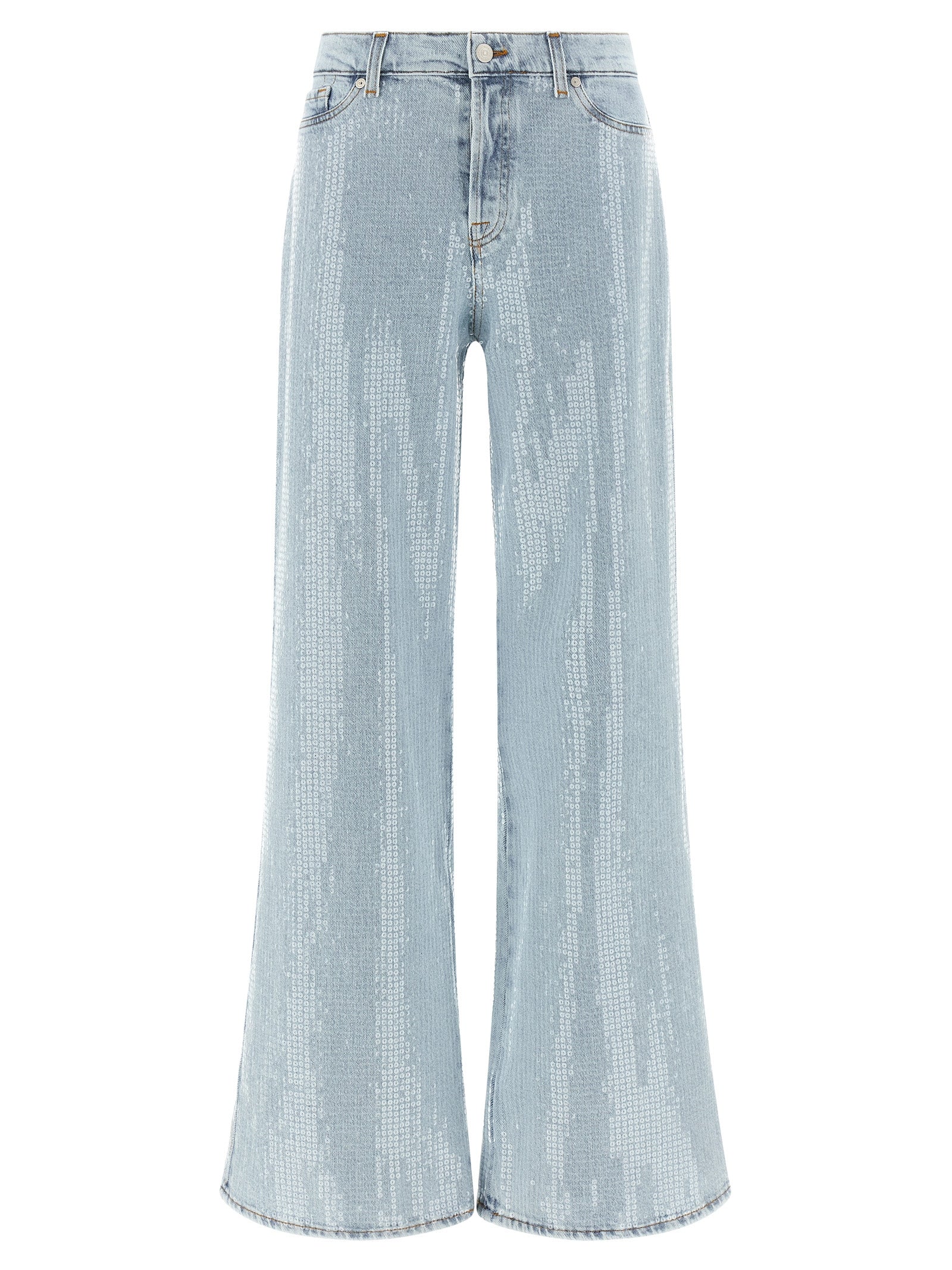7 For All Mankind Lotta Jeans — Light Blue Flared Jeans