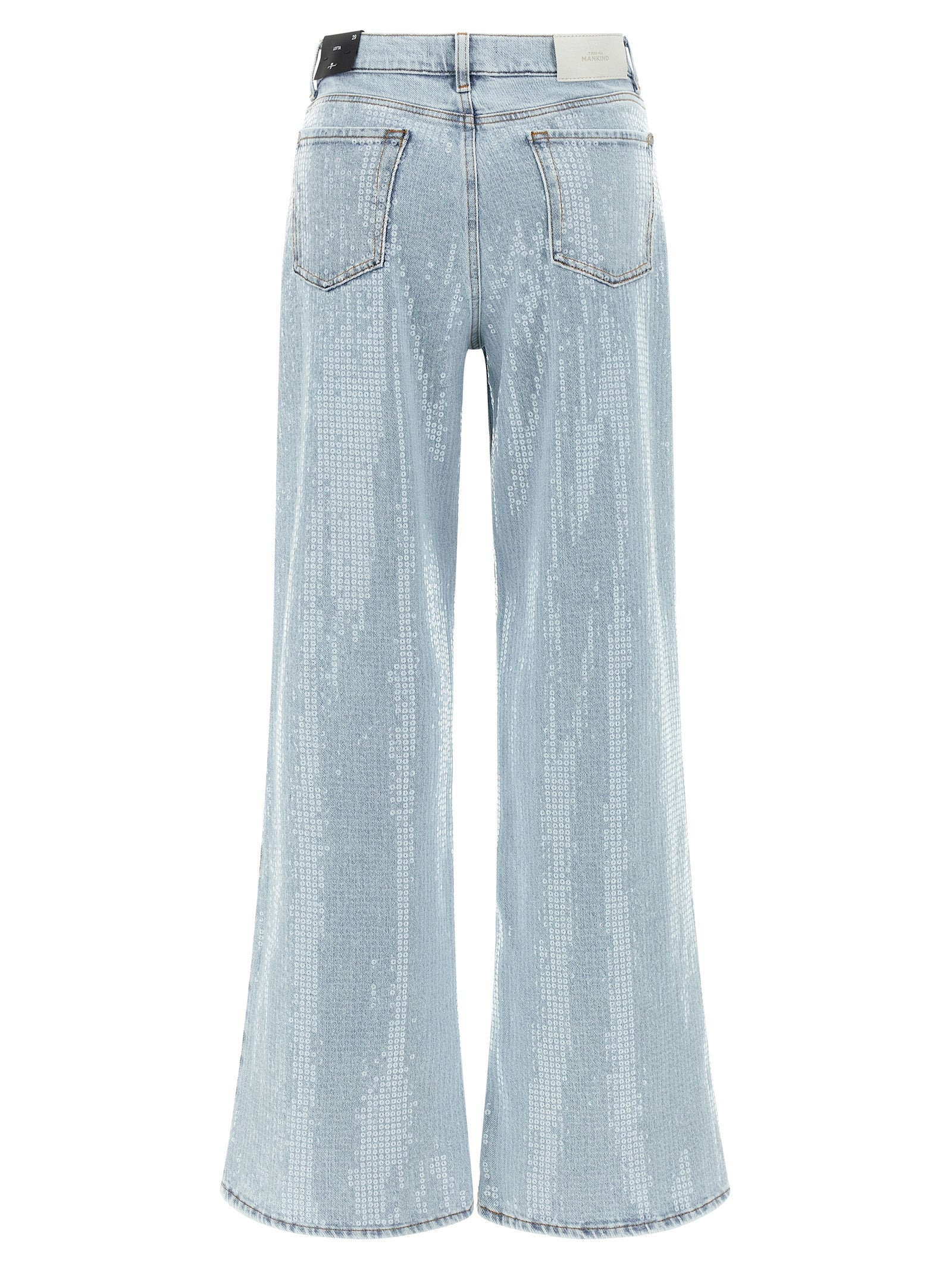 7 For All Mankind Lotta Jeans — Light Blue Flared Jeans