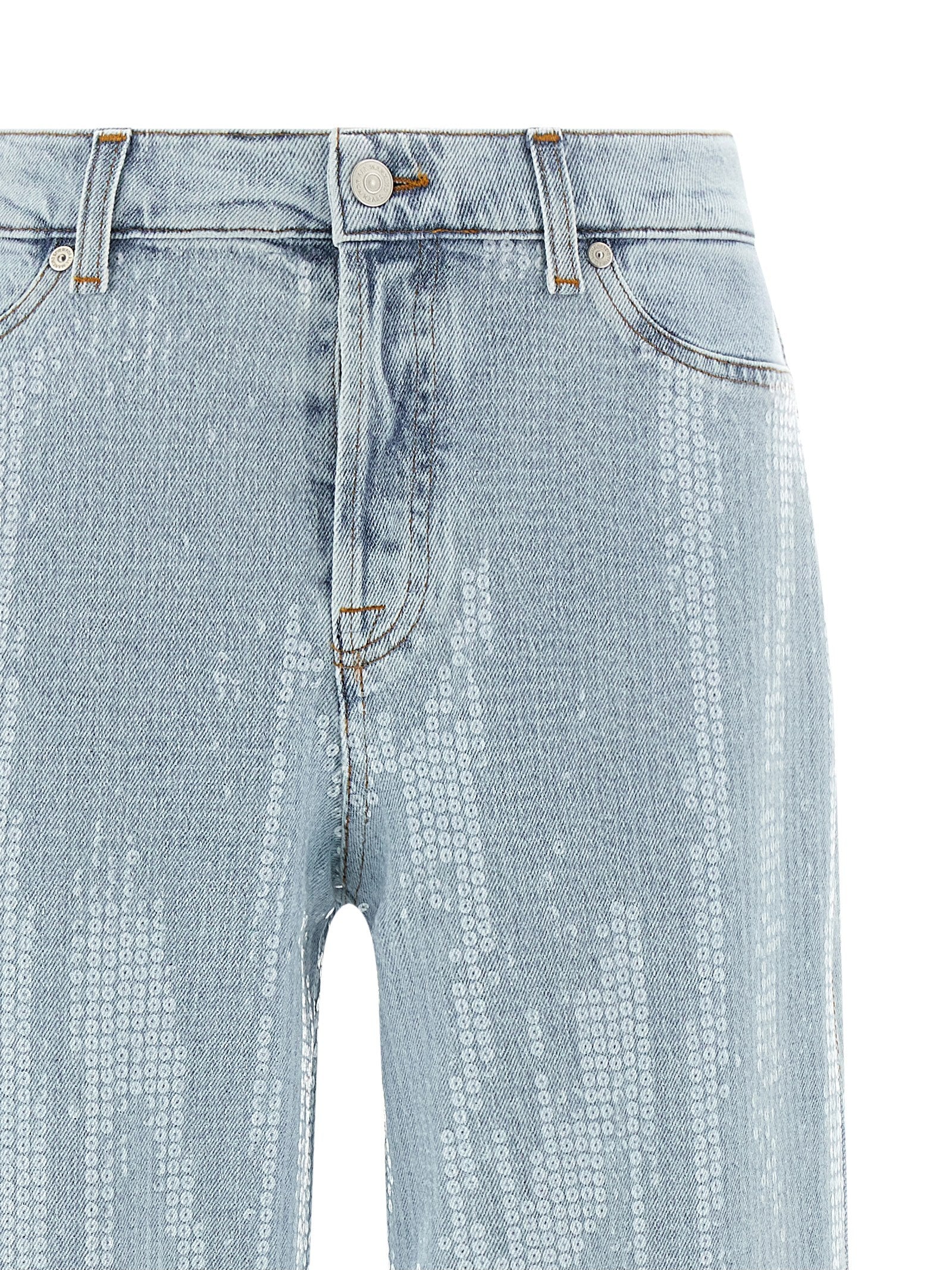 7 For All Mankind Lotta Jeans — Light Blue Flared Jeans