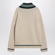 Valentino Butter-coloured sweater with Le Chien de la Maison embroidery