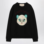 Valentino Black sweater with Le Chat de la Maison patch