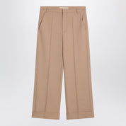 Pantalon en laine couleur camel Valentino