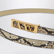 Valentino Garavani Volgo Signature python belt