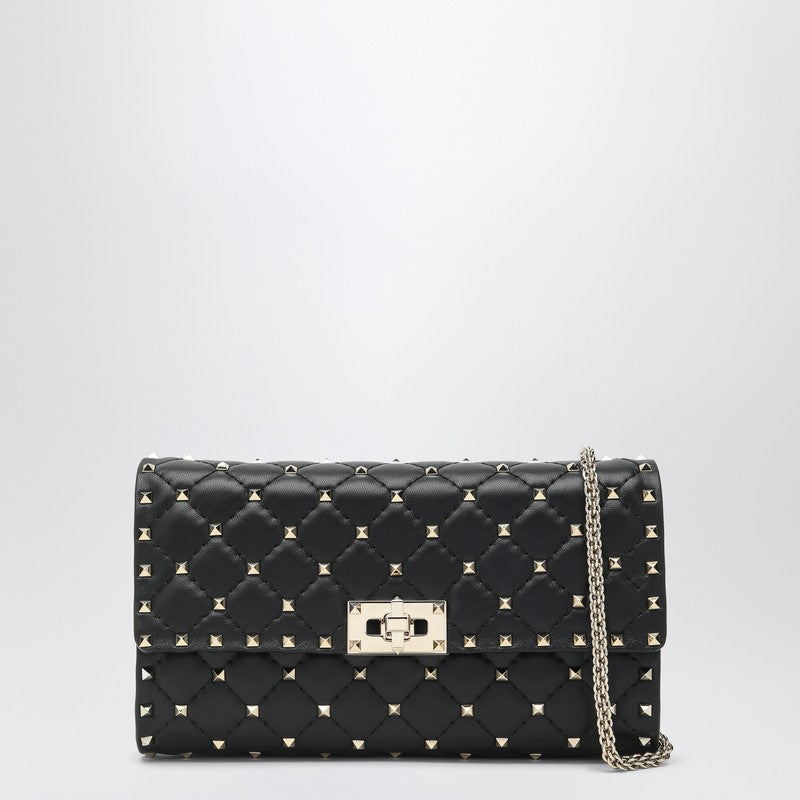 Valentino Garavani Rockstud Spike crossbody bag in black nappa