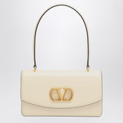 Sac Vain Valentino Garavani en cuir de veau brillant blanc beurre