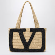 Sac moyen crocheté Valentino Garavani Viva Superstar en raphia